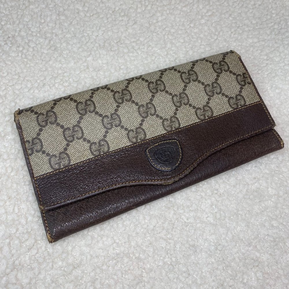Vintage Gucci Canvas Wallet
